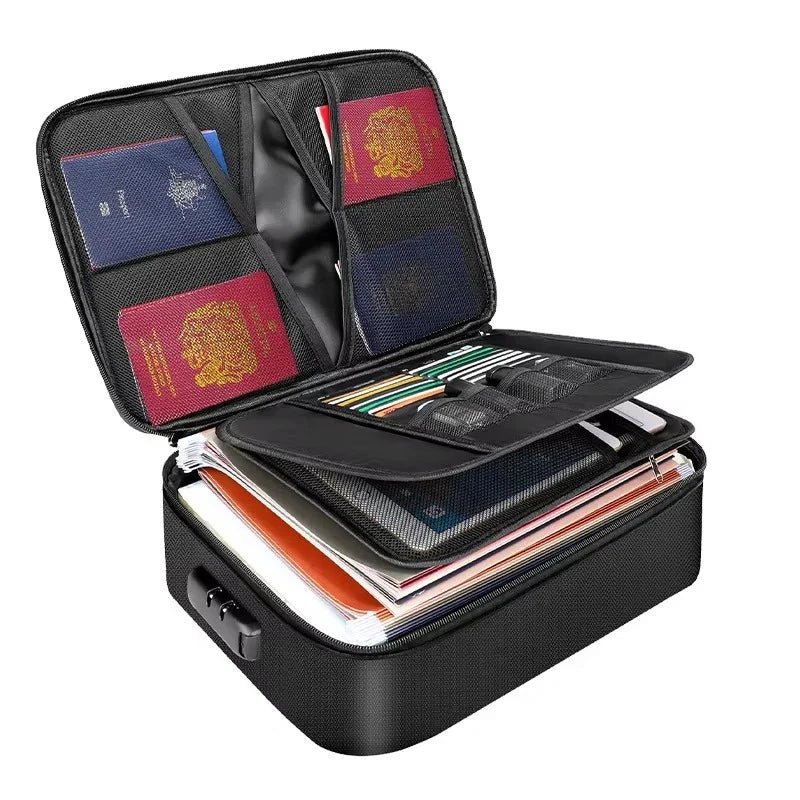 Document Organizer Fire & Water Resistant Fits US Letter