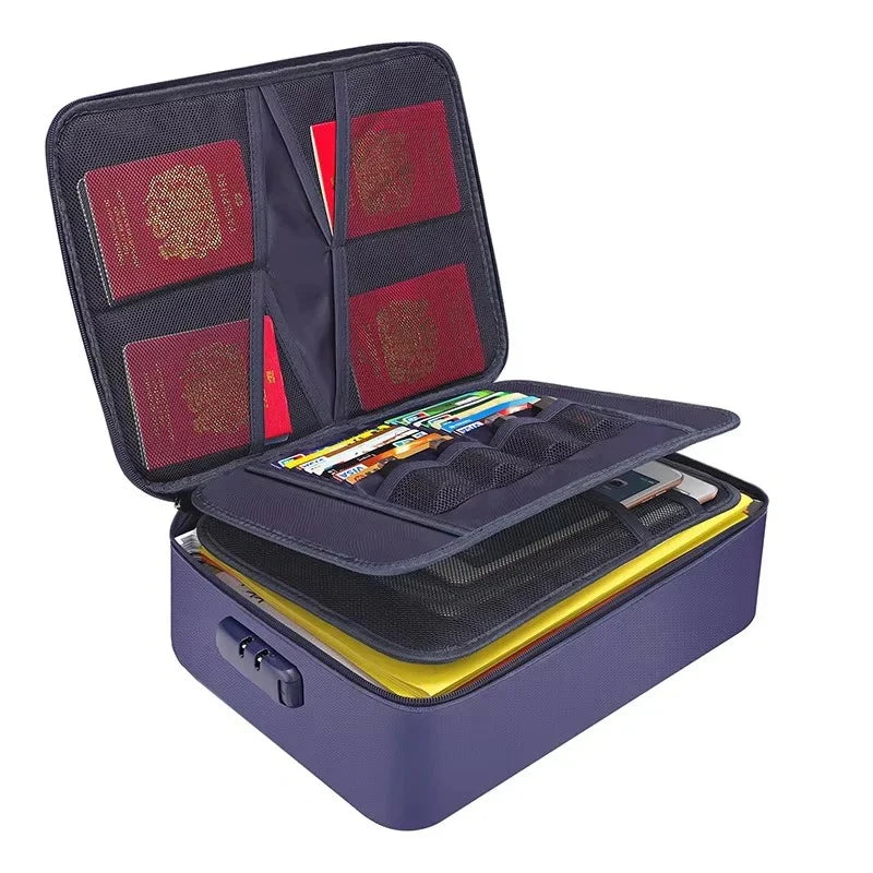 Document Organizer Fire & Water Resistant Fits US Letter