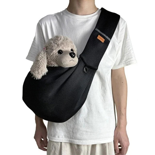Dog Carrier Padded Cross-Body Holds Up To 15 lb