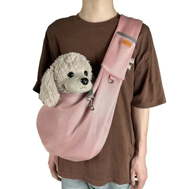 Dog Carrier Padded Cross-Body Holds Up To 15 lb