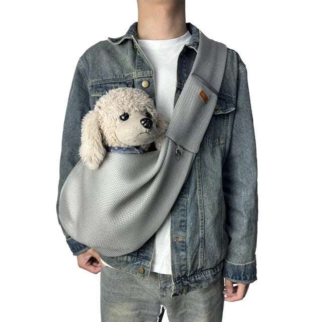 Dog Carrier Padded Cross-Body Holds Up To 15 lb
