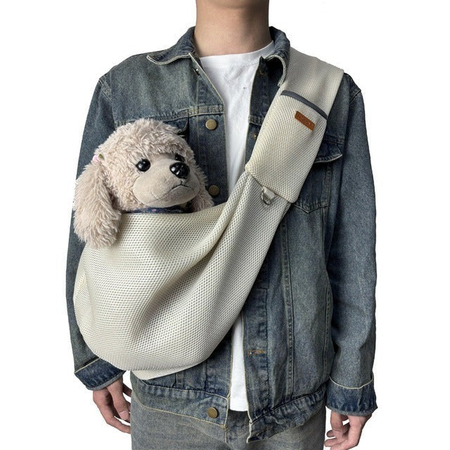 Dog Carrier Padded Cross-Body Holds Up To 15 lb
