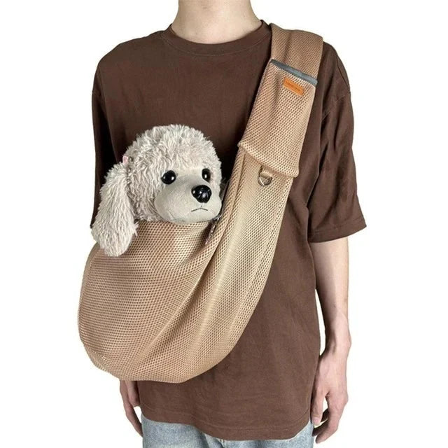 Dog Carrier Padded Cross-Body Holds Up To 15 lb