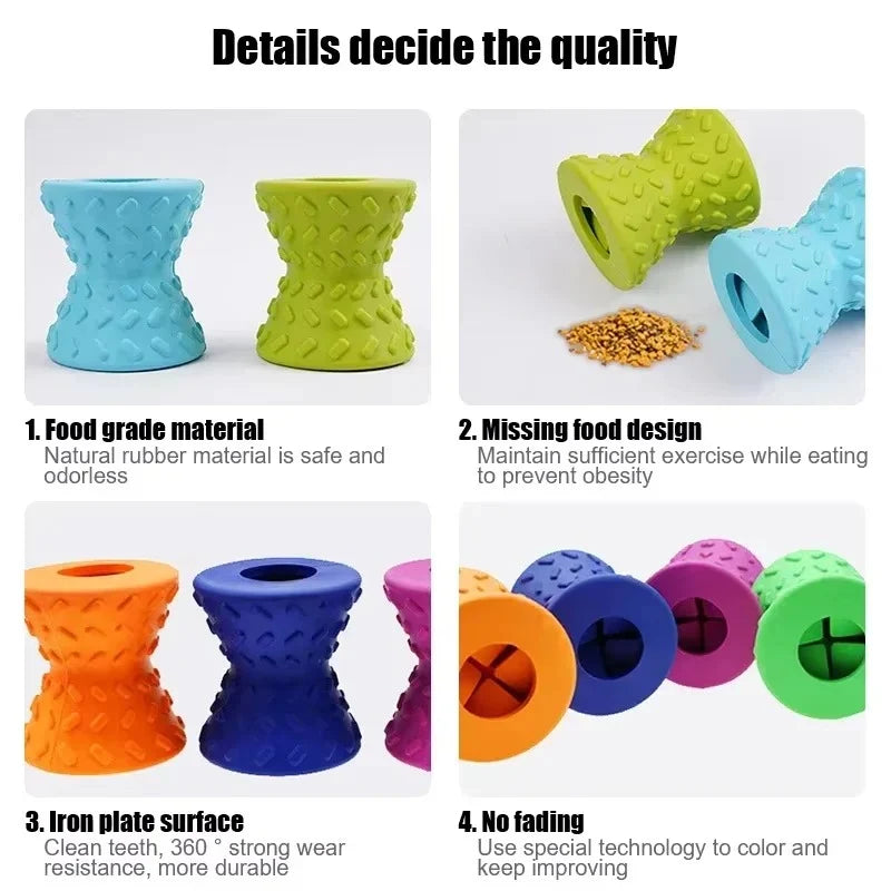 Dog Chew Toy Natural Rubber Treat-Dispensing 7 Inch