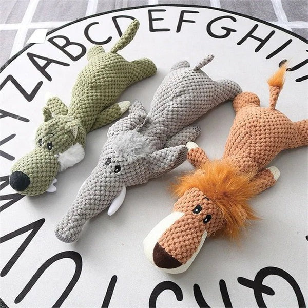 Dog Chew Toy Reinforced Denim & Embroidered Seams