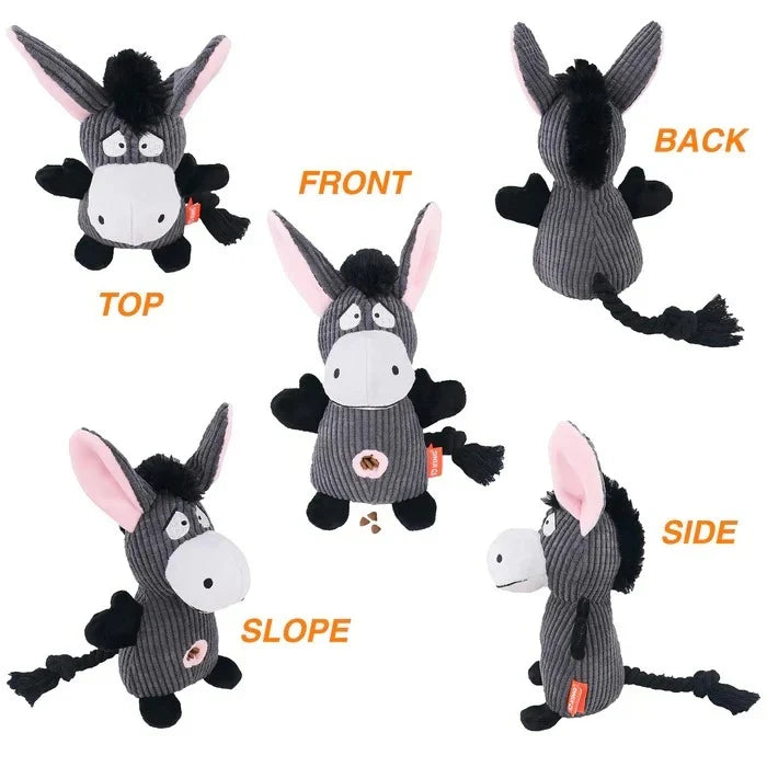 Dog Chew Toy Reinforced Denim & Embroidered Seams