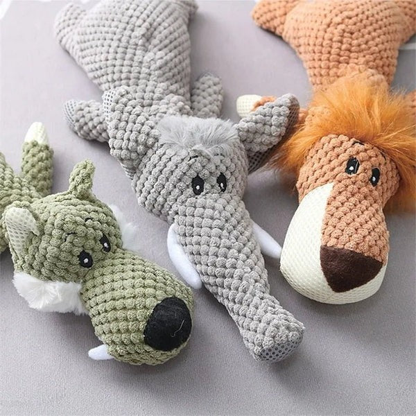 Dog Chew Toy Reinforced Denim & Embroidered Seams