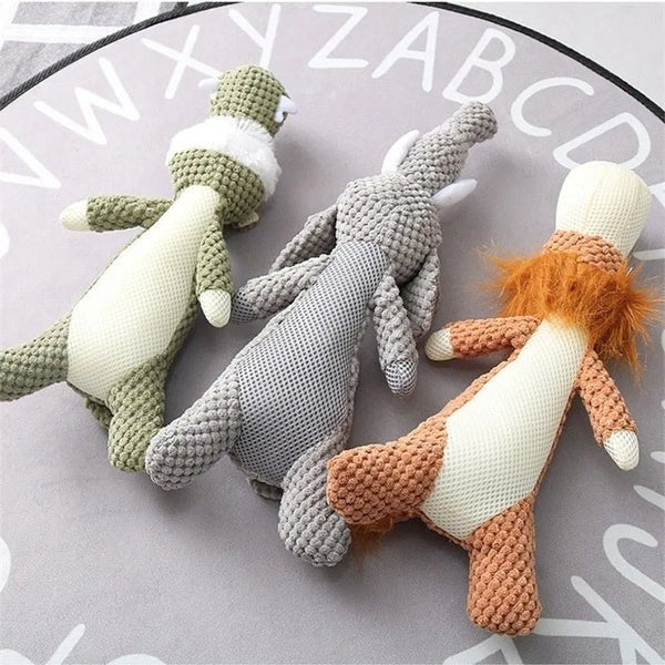 Dog Chew Toy Reinforced Denim & Embroidered Seams