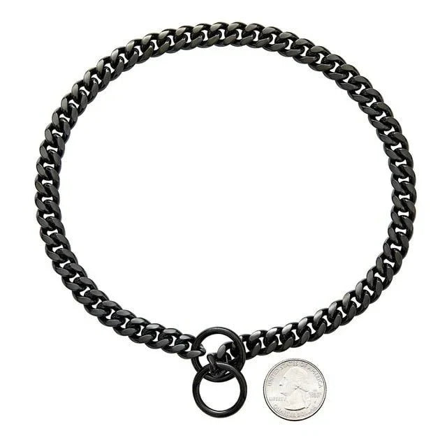 Dog Collar 316L Stainless Steel Cuban Chain Locking Clasp