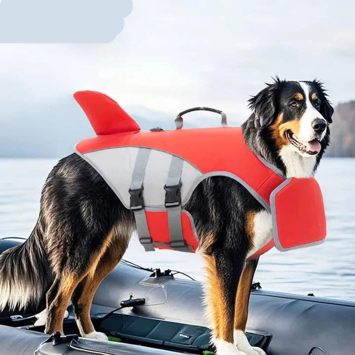 Dog Life Vest Rescue Handle & Removable Front Float