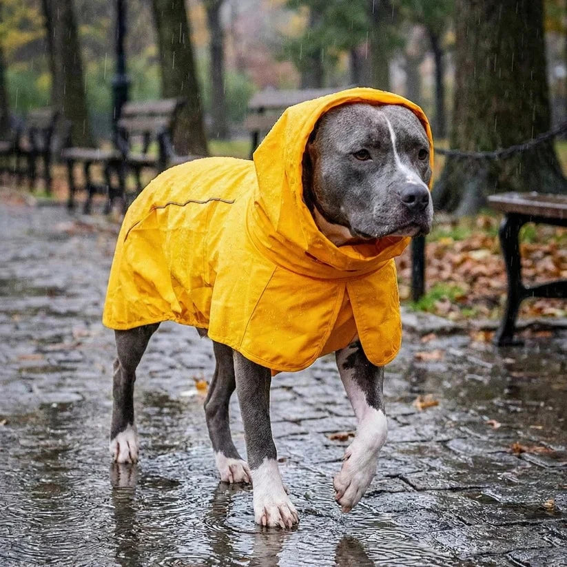 Dog Raincoat Waterproof & Windproof Reflective Strips