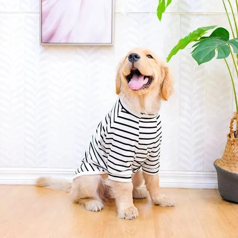 Dog Shirt Breathable Cotton Pullover Large Breed Fit