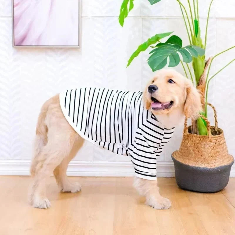 Dog Shirt Breathable Cotton Pullover Large Breed Fit