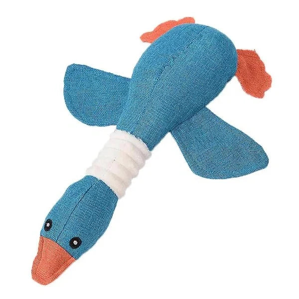 Dog Toy Goose-Shaped Rip-Resistant Fabric Triple Reinforced Seams