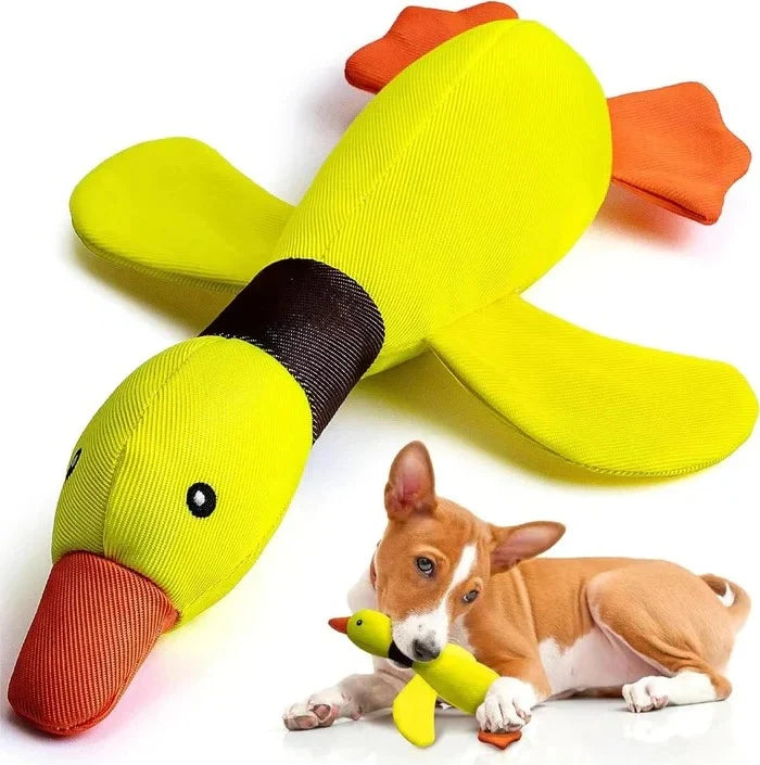 Dog Toy Goose-Shaped Rip-Resistant Fabric Triple Reinforced Seams