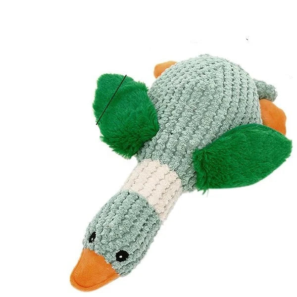 Dog Toy Goose-Shaped Rip-Resistant Fabric Triple Reinforced Seams