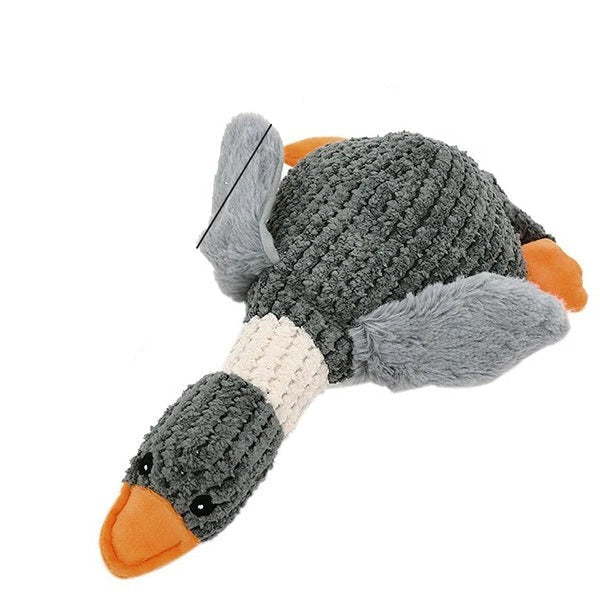 Dog Toy Goose-Shaped Rip-Resistant Fabric Triple Reinforced Seams