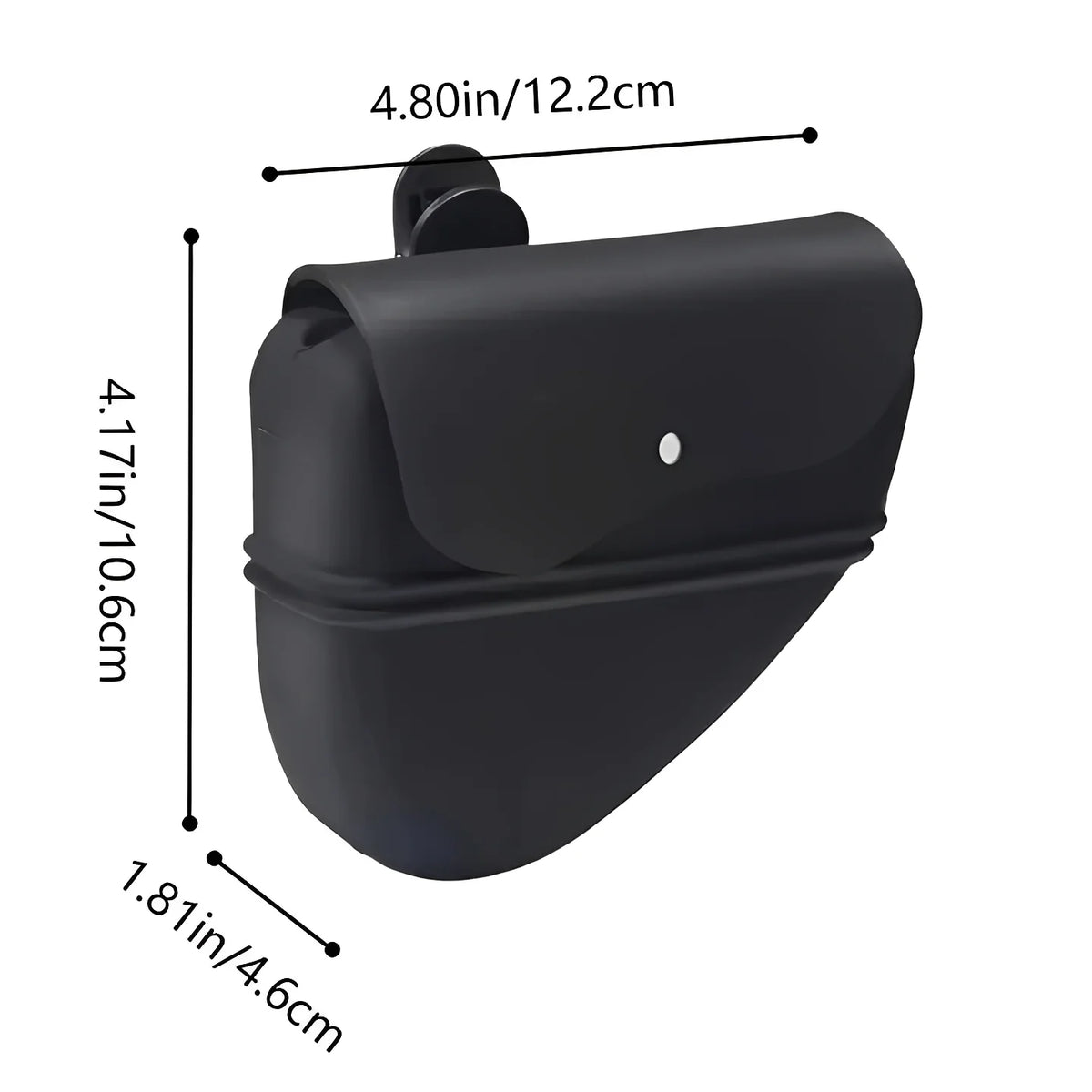 Dog Treat Pouch Silicone Auto-Closing Semi-Open Waist Clip