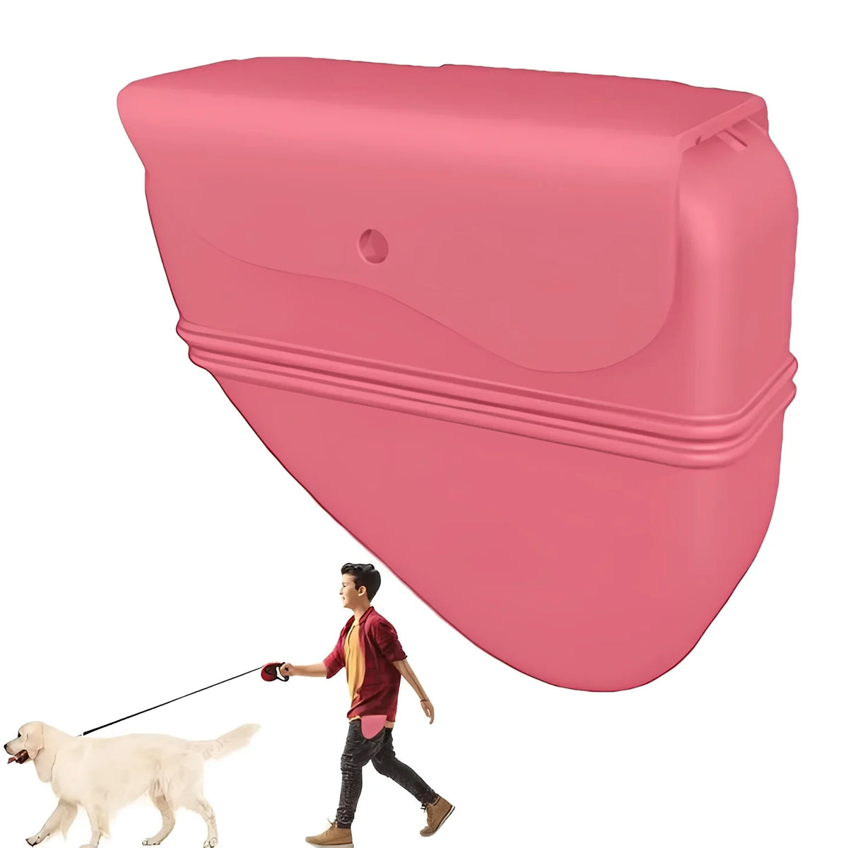 Dog Treat Pouch Silicone Auto-Closing Semi-Open Waist Clip