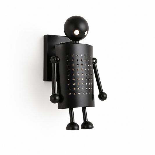 Doll-Inspired Industrial Height-Adjustable Wall Lamp