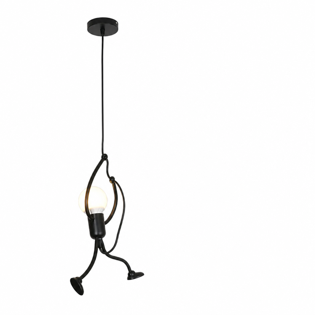 Doll-Inspired Industrial Height-Adjustable Wall Lamp