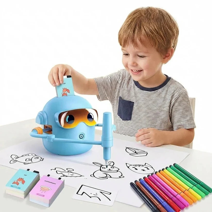 Drawing Robot Voice-Guided 100 Reusable Cards & Markers