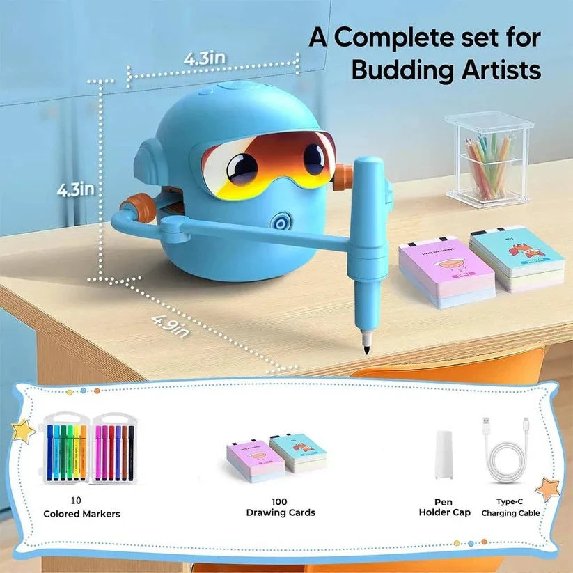 Drawing Robot Voice-Guided 100 Reusable Cards & Markers