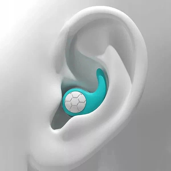 Earplugs Reusable Silicone Noise-Reducing Case Included