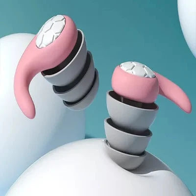Earplugs Reusable Silicone Noise-Reducing Case Included