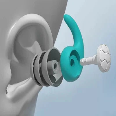 Earplugs Reusable Silicone Noise-Reducing Case Included