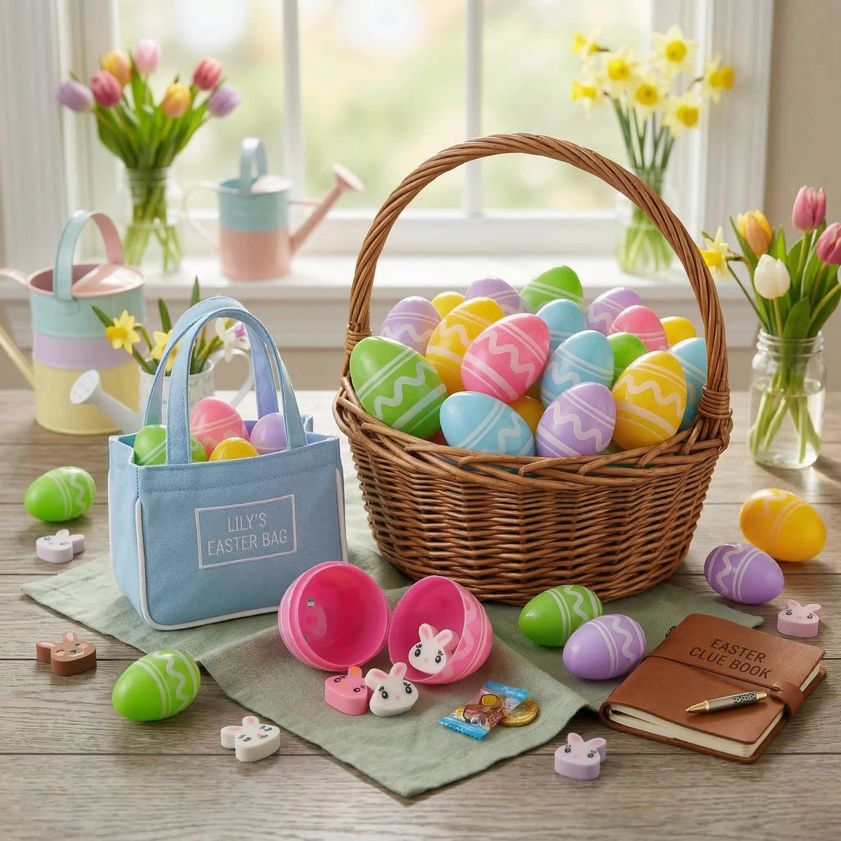 Easter Eggs Eraser-Filled Reusable Set of 48