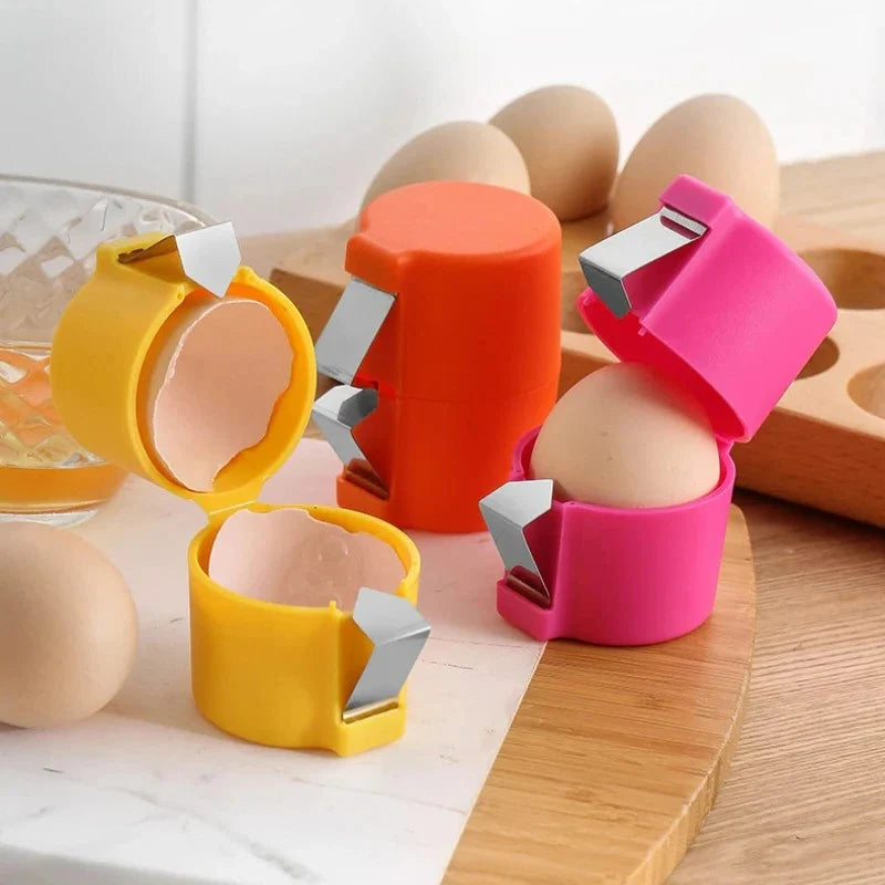 Egg Cracker & Separator Stainless Steel Clip Compact Dishwasher Safe