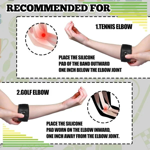 Elbow Brace Dial-Adjustable Compression Breathable Low-Profile