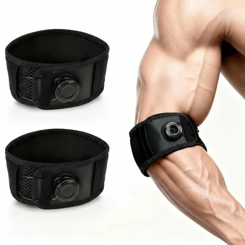 Elbow Brace Dial-Adjustable Compression Breathable Low-Profile