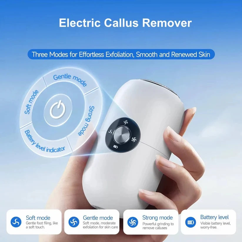 Electric Callus Remover Rechargeable 360 Degree Rotating Head