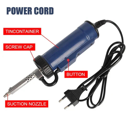 Electric Desoldering Tool One-Handed Trigger & Three Nozzles