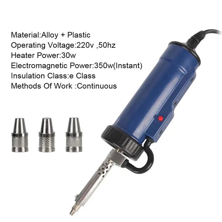 Electric Desoldering Tool One-Handed Trigger & Three Nozzles
