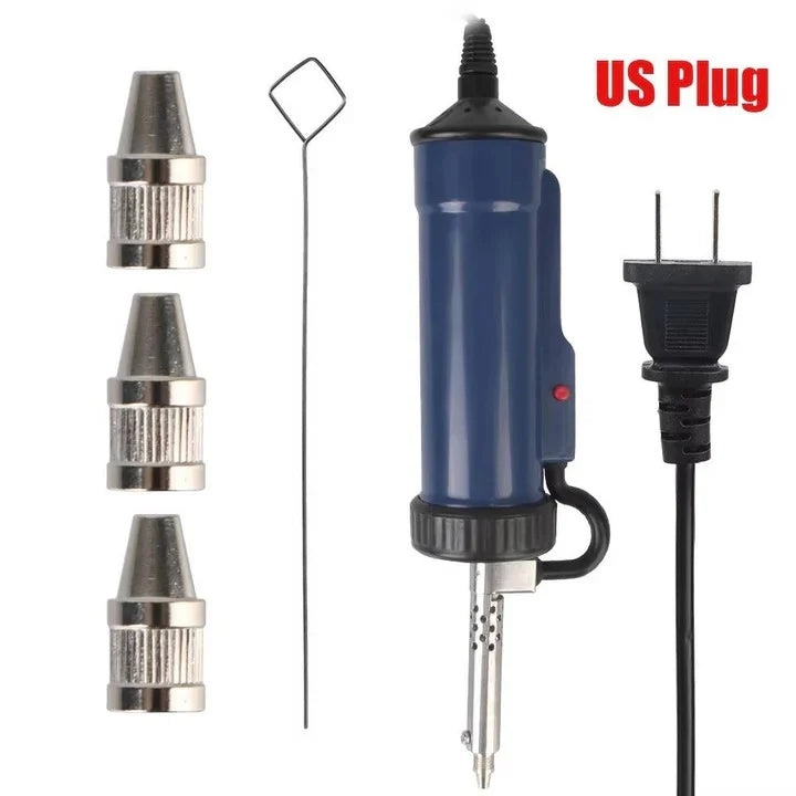 Electric Desoldering Tool One-Handed Trigger & Three Nozzles