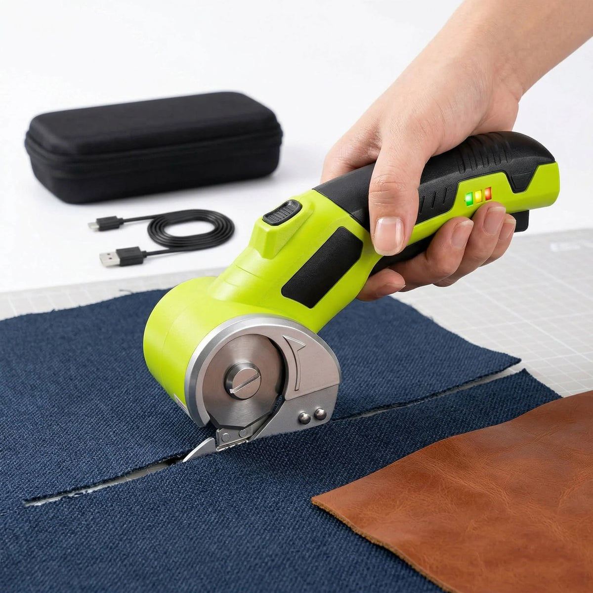 Electric Scissors Rechargeable 1 Hour Runtime High Carbon Blades