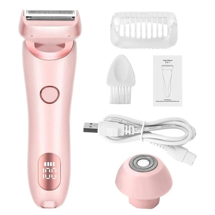 Electric Shaver Dual Head Waterproof 120-Minute Runtime