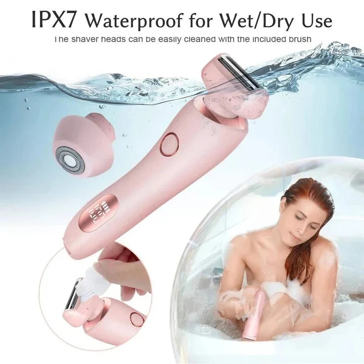 Electric Shaver Dual Head Waterproof 120-Minute Runtime