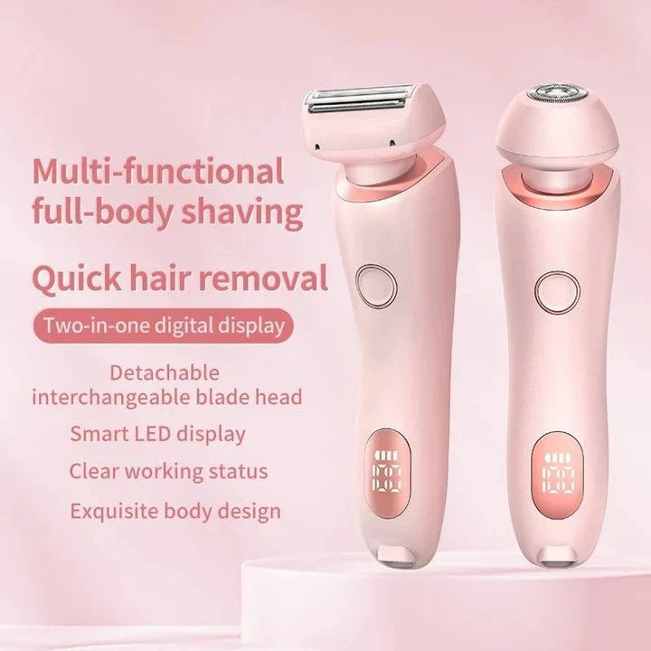 Electric Shaver Dual Head Waterproof 120-Minute Runtime