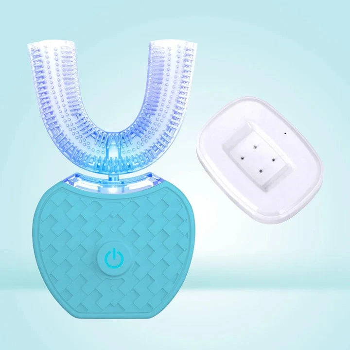 Electric Toothbrush U-Shaped 360° Cleaning & Blue Light