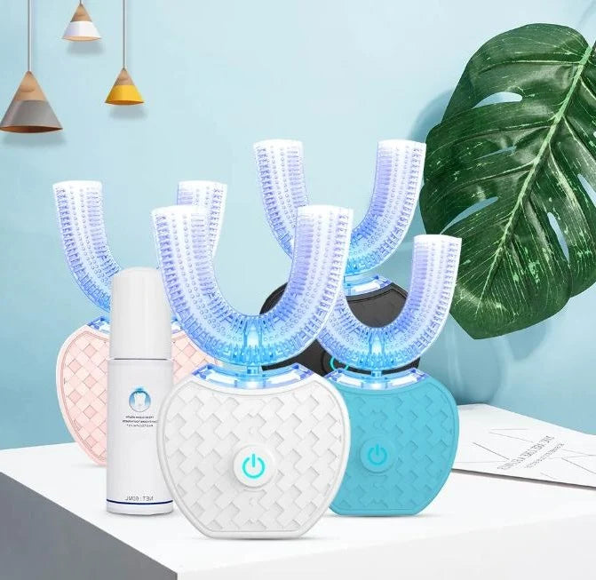 Electric Toothbrush U-Shaped 360° Cleaning & Blue Light