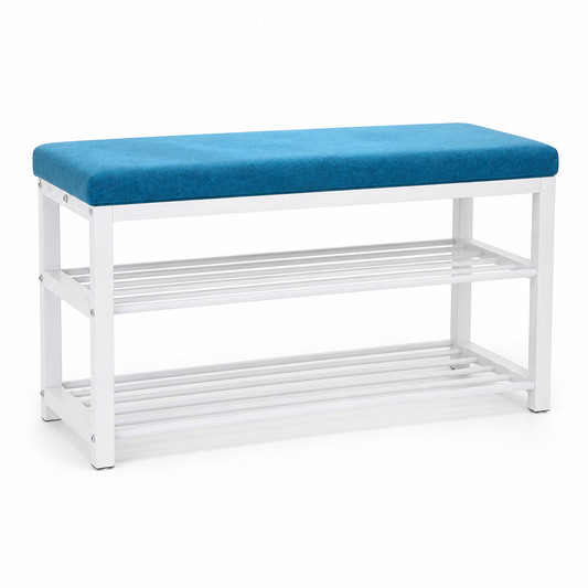 Entryway Shoe Storage Bench (Under-Seat Shoe Shelf)