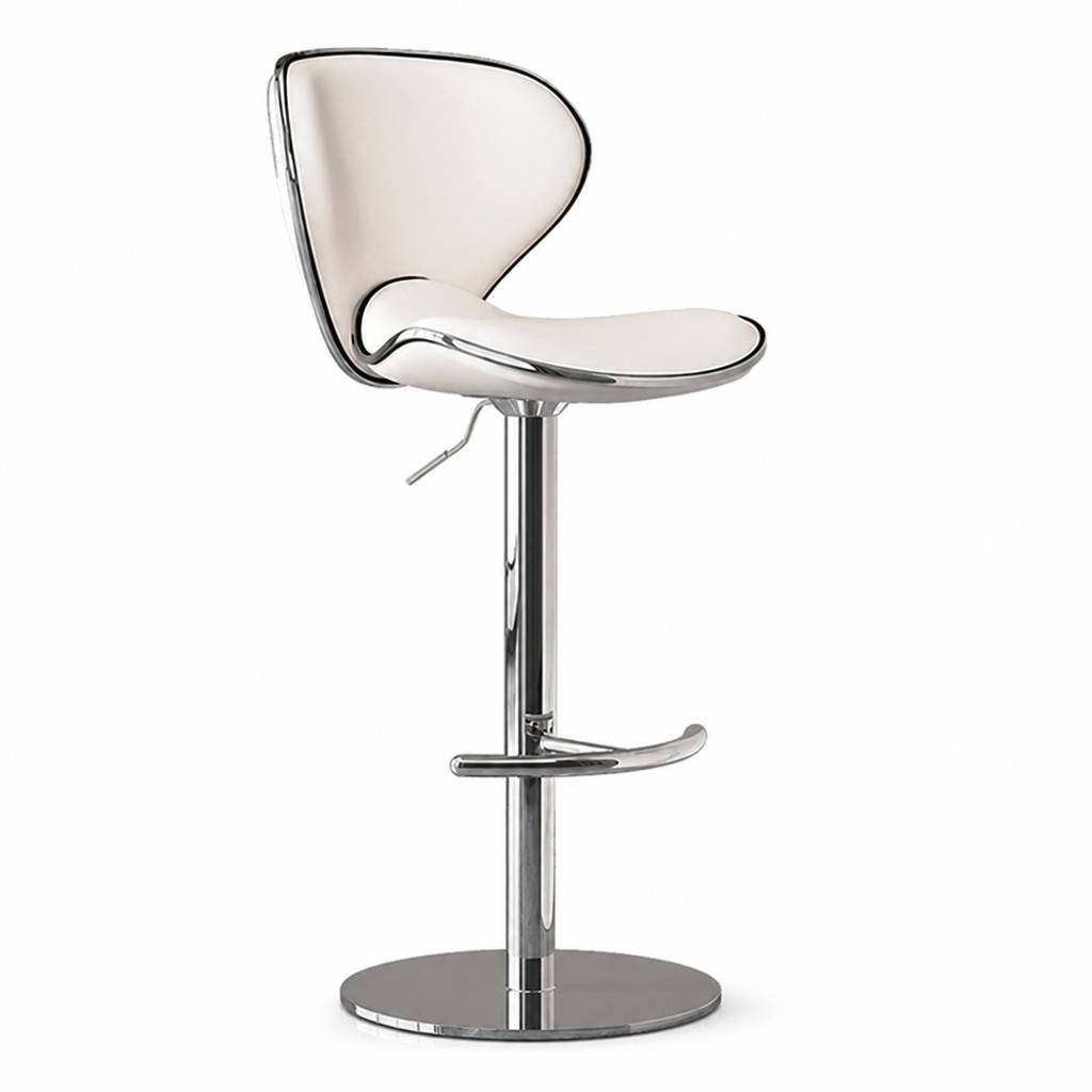 Ergonomic Curved Height-Adjustable Bar And Counter Stool (90–120 cm)