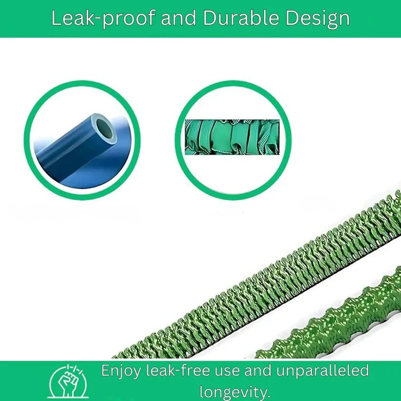 Expandable Garden Hose 98 Foot 10-Setting Nozzle