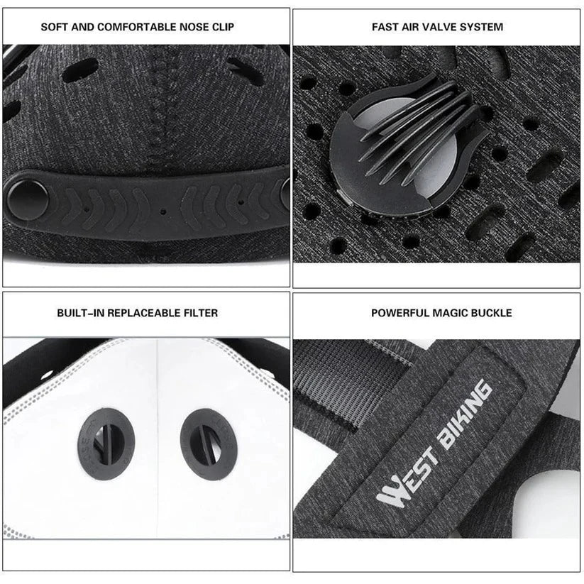 Face Mask Multilayer Breathable Adjustable Ear Loops