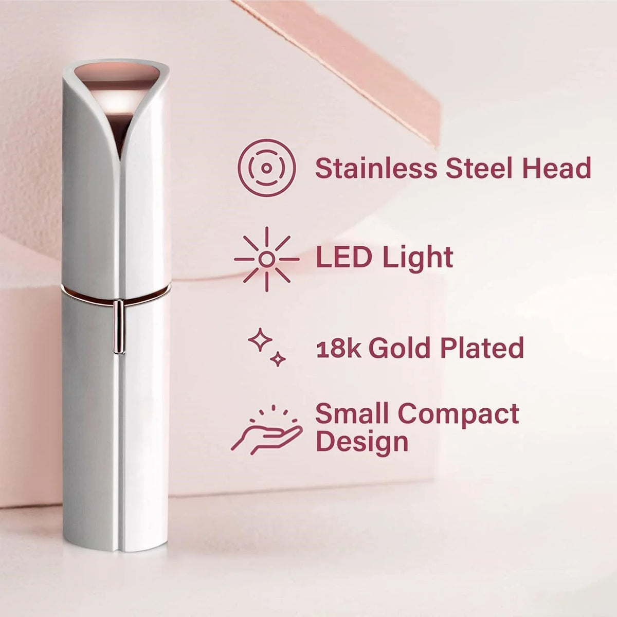 Facial Shaver Electric Precision Eyebrow Travel Size