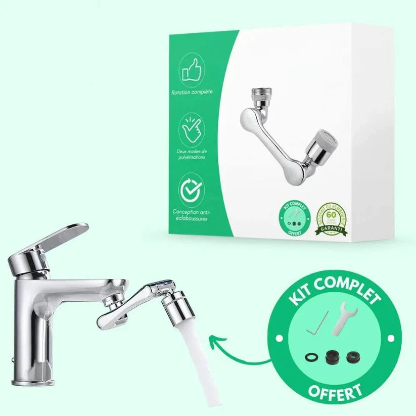 Faucet Aerator 1440 Degree Swivel Dual Spray & Water-Saving